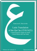Cover: Latin Translation of the Qur'an (1518/1621) - Harrassowitz Verlag