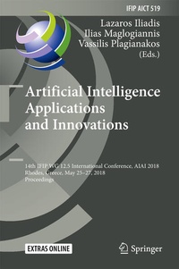 Enlarge image Cover: Artificial Intelligence Applications and Innovations - Springer