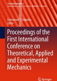 Abbildung von: Proceedings of the First International Conference on Theoretical, Applied and Experimental Mechanics - Springer