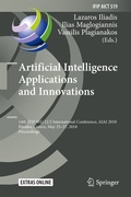 Cover: Artificial Intelligence Applications and Innovations - Springer