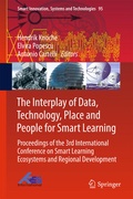 Cover: The Interplay of Data, Technology, Place and People for Smart Learning - Springer