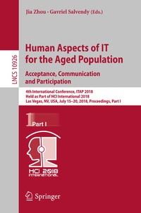 Abbildung von: Human Aspects of IT for the Aged Population. Acceptance, Communication and Participation - Springer