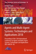 Cover: Agents and Multi-Agent Systems: Technologies and Applications 2018 - Springer