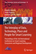 Cover: The Interplay of Data, Technology, Place and People for Smart Learning - Springer