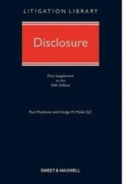 Enlarge image Cover: Disclosure 1st Supplement - Sweet & Maxwell