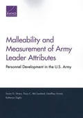 Cover: Malleability and Measurement of Army Leader Attributes - RAND