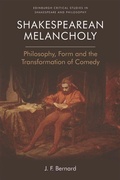 Cover: Shakespearean Melancholy - Edinburgh University Press