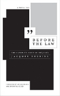Enlarge image Cover: Before the Law - University of Minnesota Press