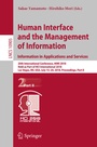 Cover: Human Interface and the Management of Information. Information in Applications and Services - Springer
