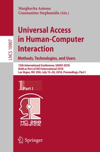 Abbildung von: Universal Access in Human-Computer Interaction. Methods, Technologies, and Users - Springer