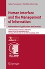 Cover: Human Interface and the Management of Information. Information in Applications and Services - Springer