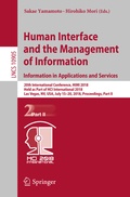 Cover: Human Interface and the Management of Information. Information in Applications and Services - Springer