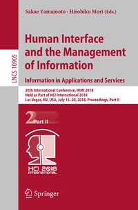 Abbildung von: Human Interface and the Management of Information. Information in Applications and Services - Springer