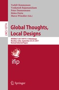 Cover: Global Thoughts, Local Designs - Springer