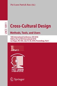 Abbildung von: Cross-Cultural Design. Methods, Tools, and Users - Springer
