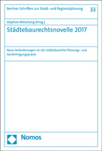 Abbildung von: Städtebaurechtsnovelle 2017 - Nomos