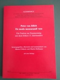 Cover: Peter von J&uuml;lich: De modo mensurandi vasa - Rauner, Erwin
