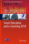 Cover: Smart Education and e-Learning 2018 - Springer