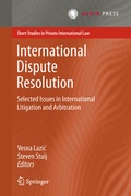 Abbildung von: International Dispute Resolution - T.M.C. Asser Press