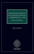 Cover: The Development of Transnational Commercial Law - Oxford University Press