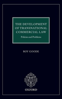 Enlarge image Cover: The Development of Transnational Commercial Law - Oxford University Press