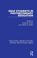 Cover: Deaf Students in Postsecondary Education - Routledge