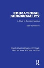 Cover: Educational Subnormality - Routledge