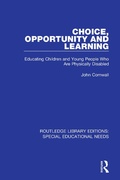 Cover: Choice, Opportunity and Learning - Routledge