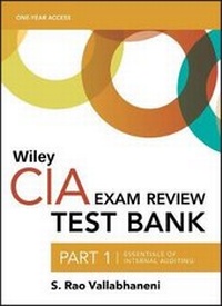 Abbildung von: Wiley CIA Test Bank 2019 - Wiley
