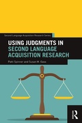 Cover: Using Judgments in Second Language Acquisition Research - Routledge