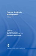 Cover: Current Topics in Management - Routledge