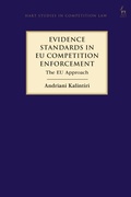 Cover: Evidence Standards in EU Competition Enforcement - Hart Publishing