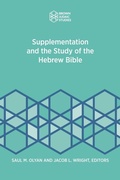 Cover: Supplementation and the Study of the Hebrew Bible - Brown Judaic Studies