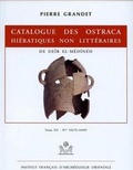 Cover: Catalogue Des Ostraca Hieratiques Non Litteraires de Deir El-Medineh - Institut Francais D'Archeologie Orientale