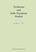 Cover: Tocharian and Indo-European Studies 18 - Museum Tusculanum Press