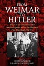 Cover: From Weimar to Hitler - Berghahn Books