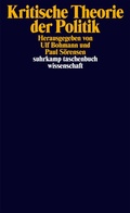 Cover: Kritische Theorie der Politik - Suhrkamp