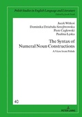 Cover: The Syntax of Numeral Noun Constructions - Peter Lang Verlag