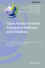 Cover: Open Source Systems: Enterprise Software and Solutions - Springer