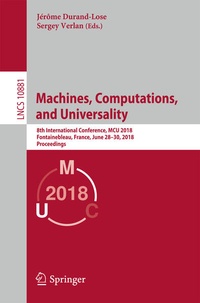 Enlarge image Cover: Machines, Computations, and Universality - Springer