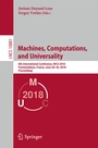 Cover: Machines, Computations, and Universality - Springer