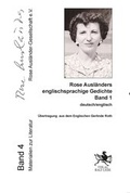 Cover: Rose Ausl&auml;nders englischsprachige Gedichte - Verlag Ralf Liebe