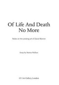 Cover: Of Life and Death - No More - GV Art Limited