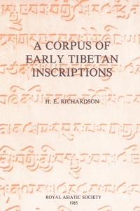Abbildung von: A Corpus of Early Tibetan Inscriptions - RoutledgeCurzon