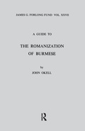 Cover: A Guide to the Romanization of Burmese - RoutledgeCurzon