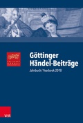 Cover: G&ouml;ttinger H&auml;ndel-Beitr&auml;ge, Band 19 - Vandenhoeck & Ruprecht