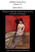 Cover: 'Phosphorus Hollunder' Und 'Der Posten Der Frau' Von Louise Von Francois - Modern Humanities Research Association