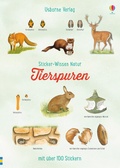 Cover: Sticker-Wissen Natur: Tierspuren - Usborne