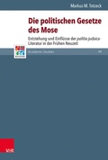 Cover: Die politischen Gesetze des Mose als Vorbild - Vandenhoeck & Ruprecht