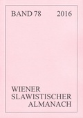 Cover: Wiener Slawistischer Almanach Band 78/2016 - Peter Lang Verlag